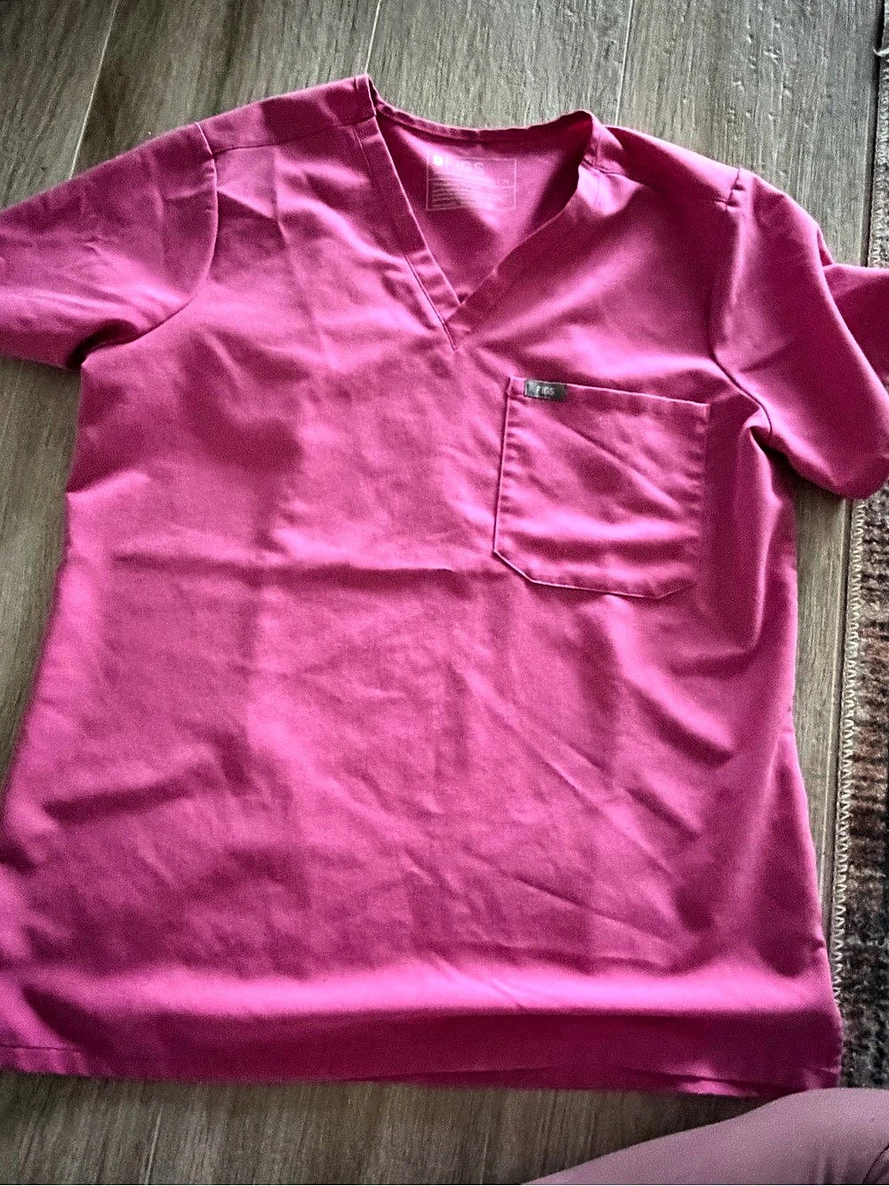 FIGS pink scrub set